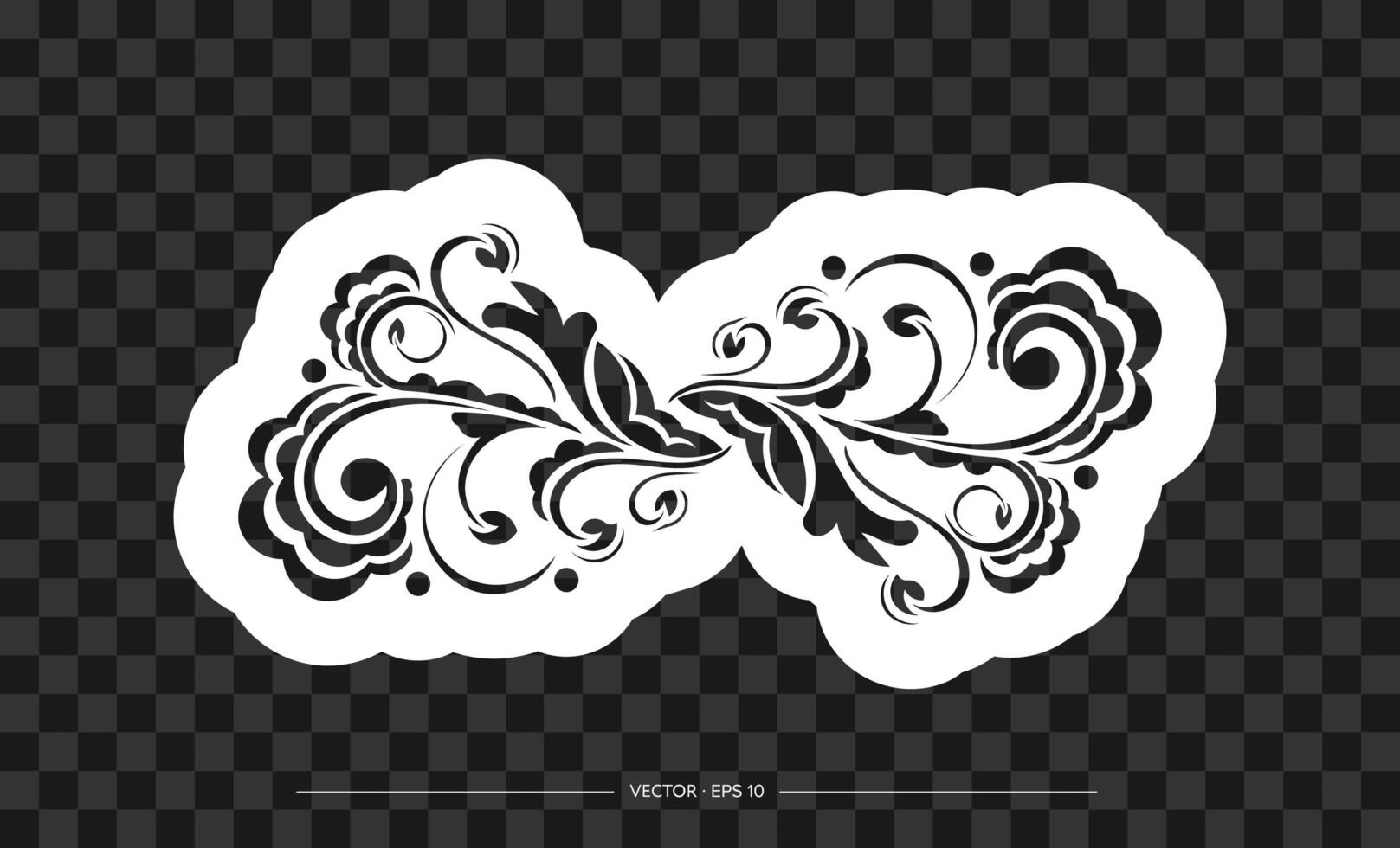 Print with flowers in Simple style. Good for backgrounds and prints. illustration. vector