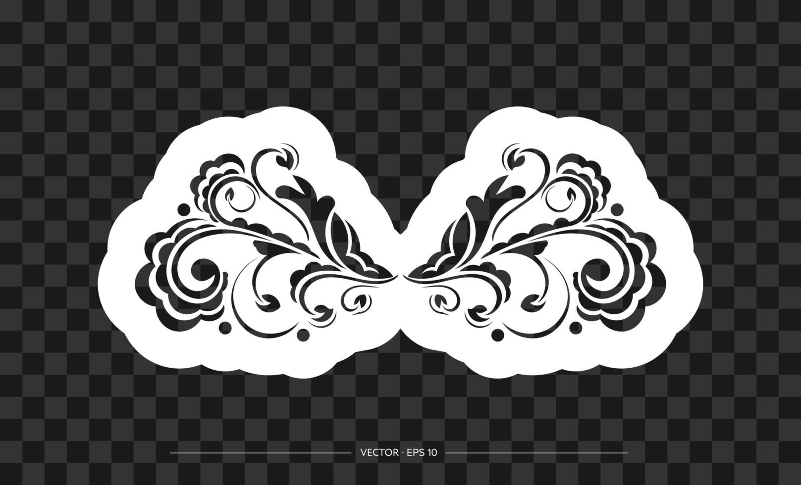 Print with flowers in Simple style. Good for backgrounds and prints. vector