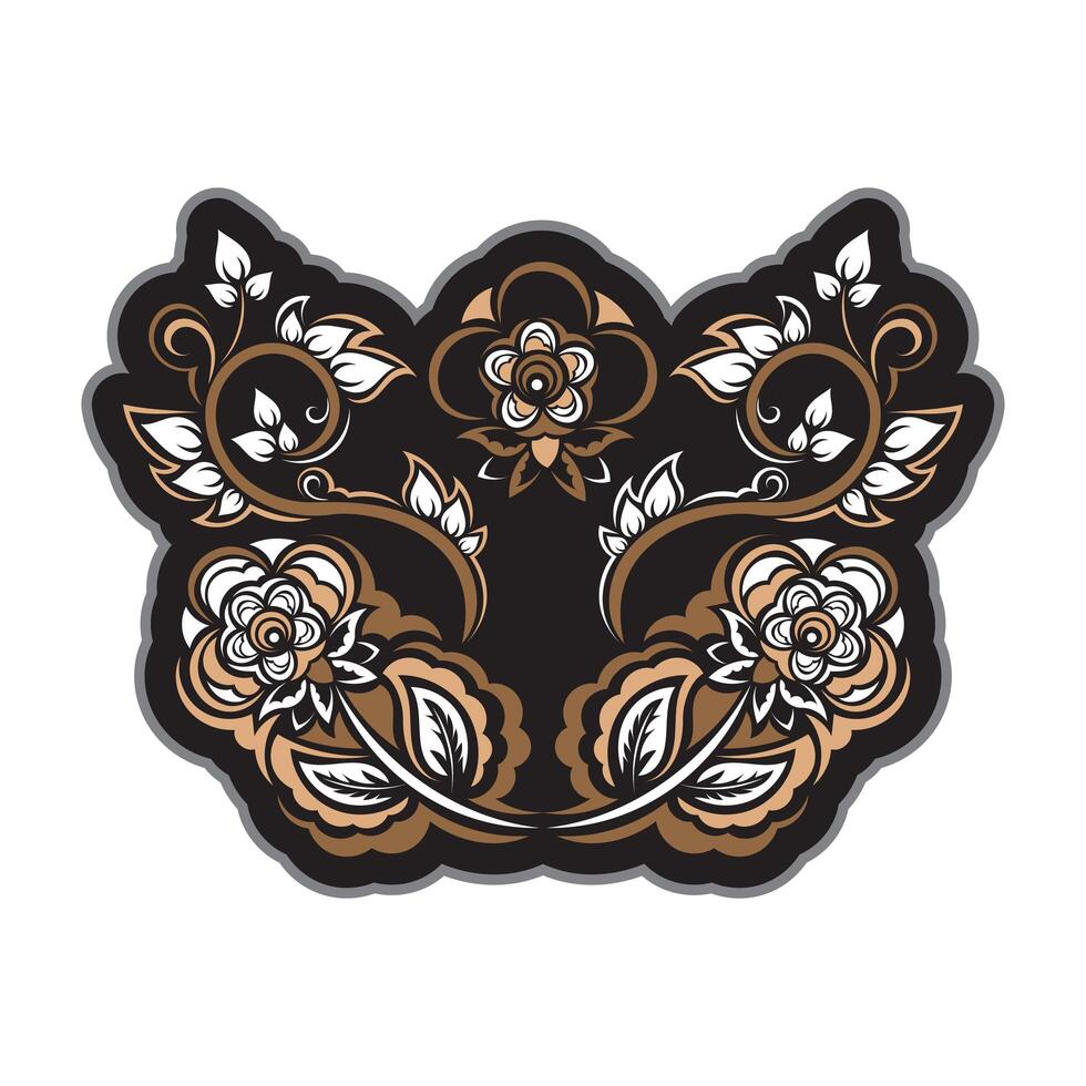 Vintage luxury print design in retro style.Vector vector