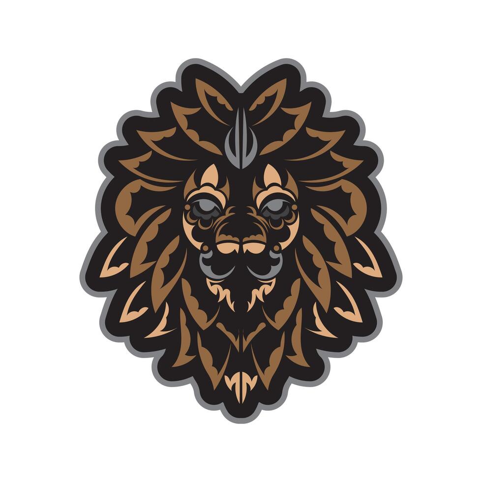 Lion head logo, emblem, emblem, emblem, emblem, emblem, emblem, emblem, vector