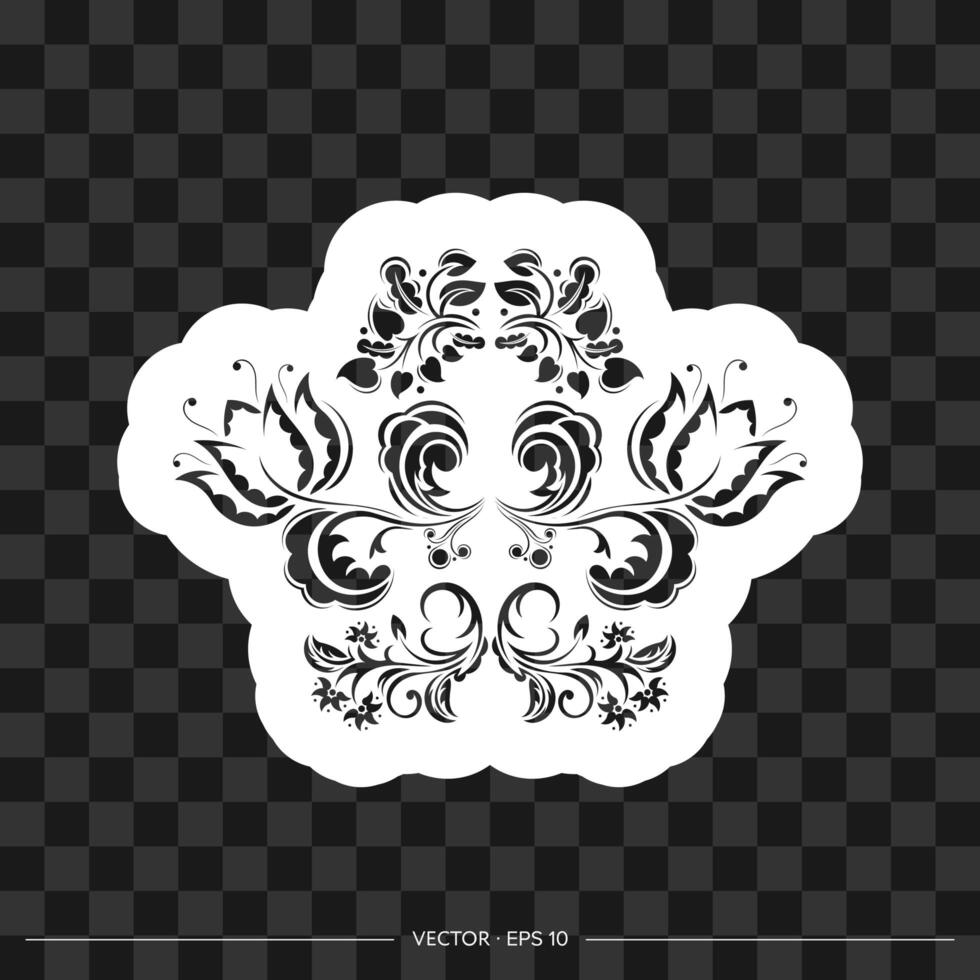 Print with flowers in Simple style. Good for covers, fabrics, postcards and printing. Vector