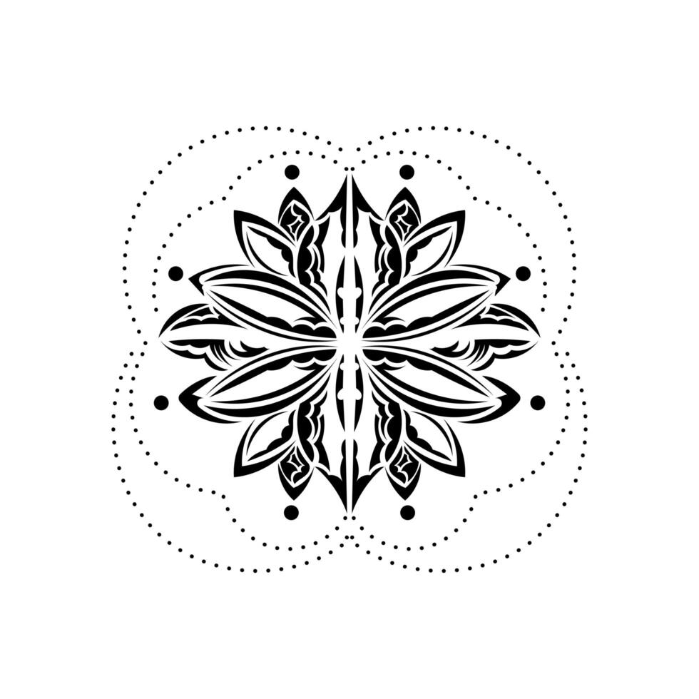 Lotus pattern in Simple style. Isolated. Vector illustration.