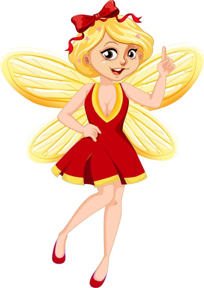 Beauty fairy on a white background vector