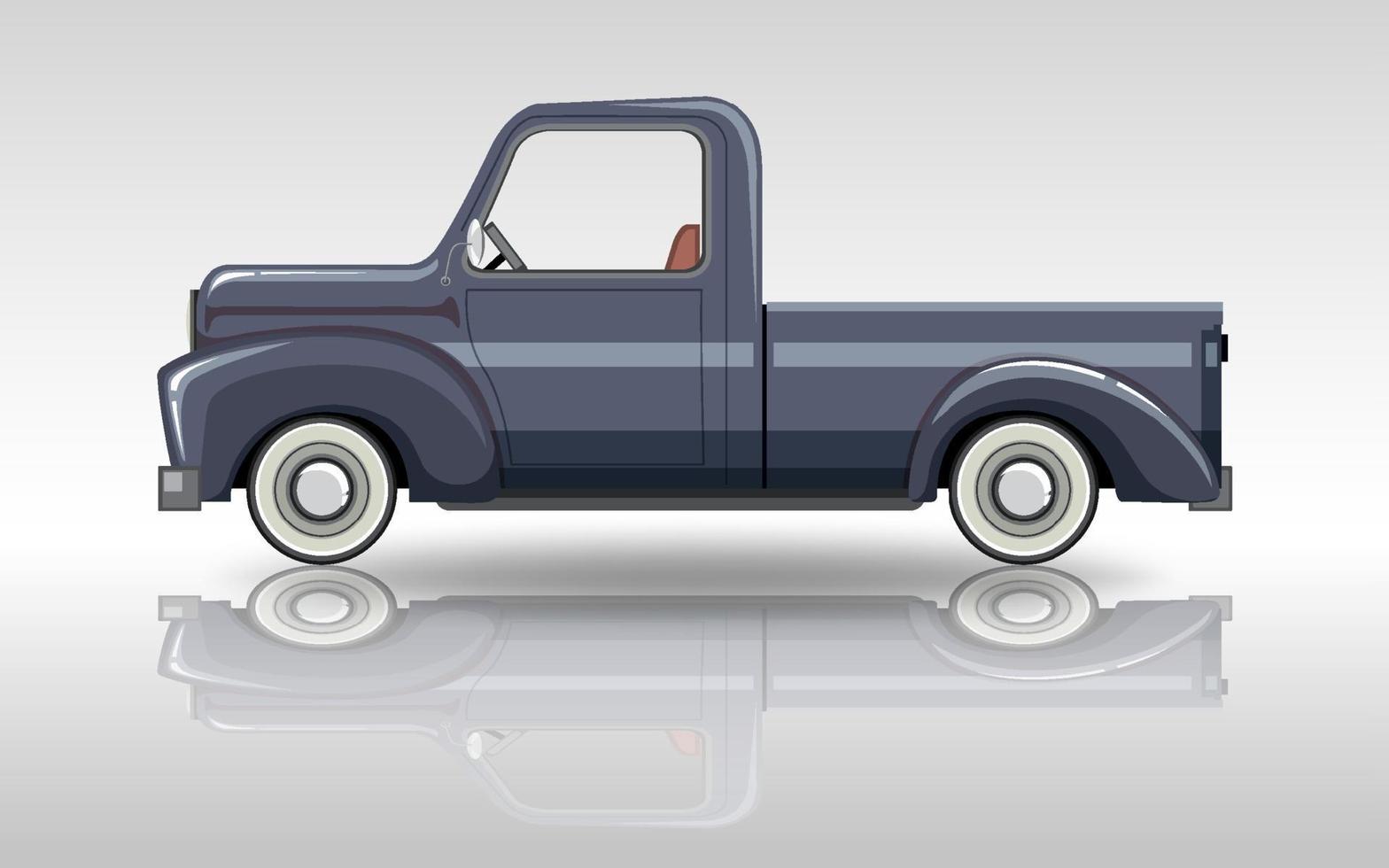 Classic car on white background vector