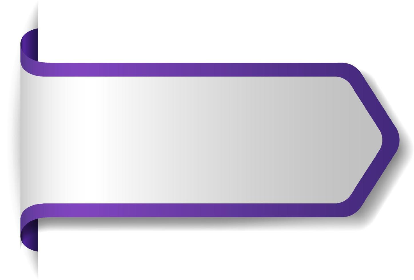 Violet banner design on white background vector