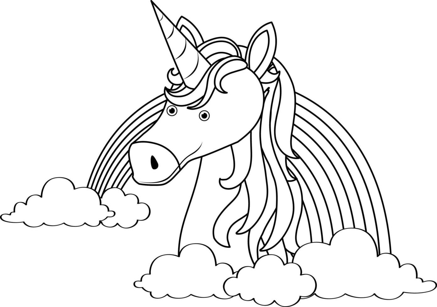 Black and white doodle character vector