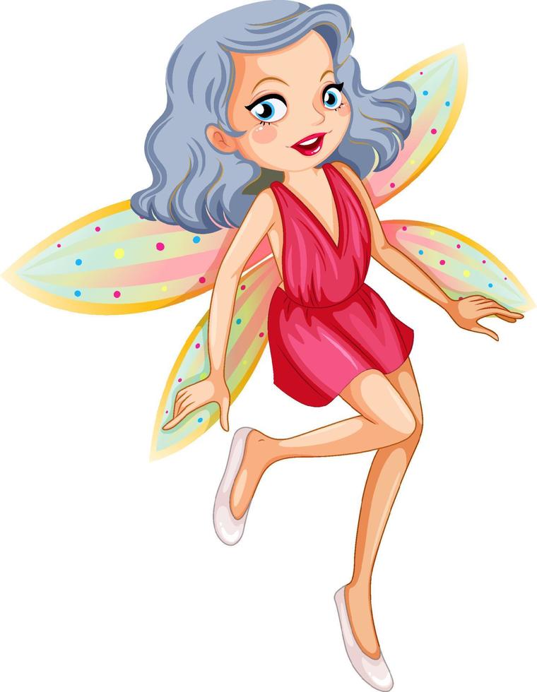 Beauty fairy on a white background vector