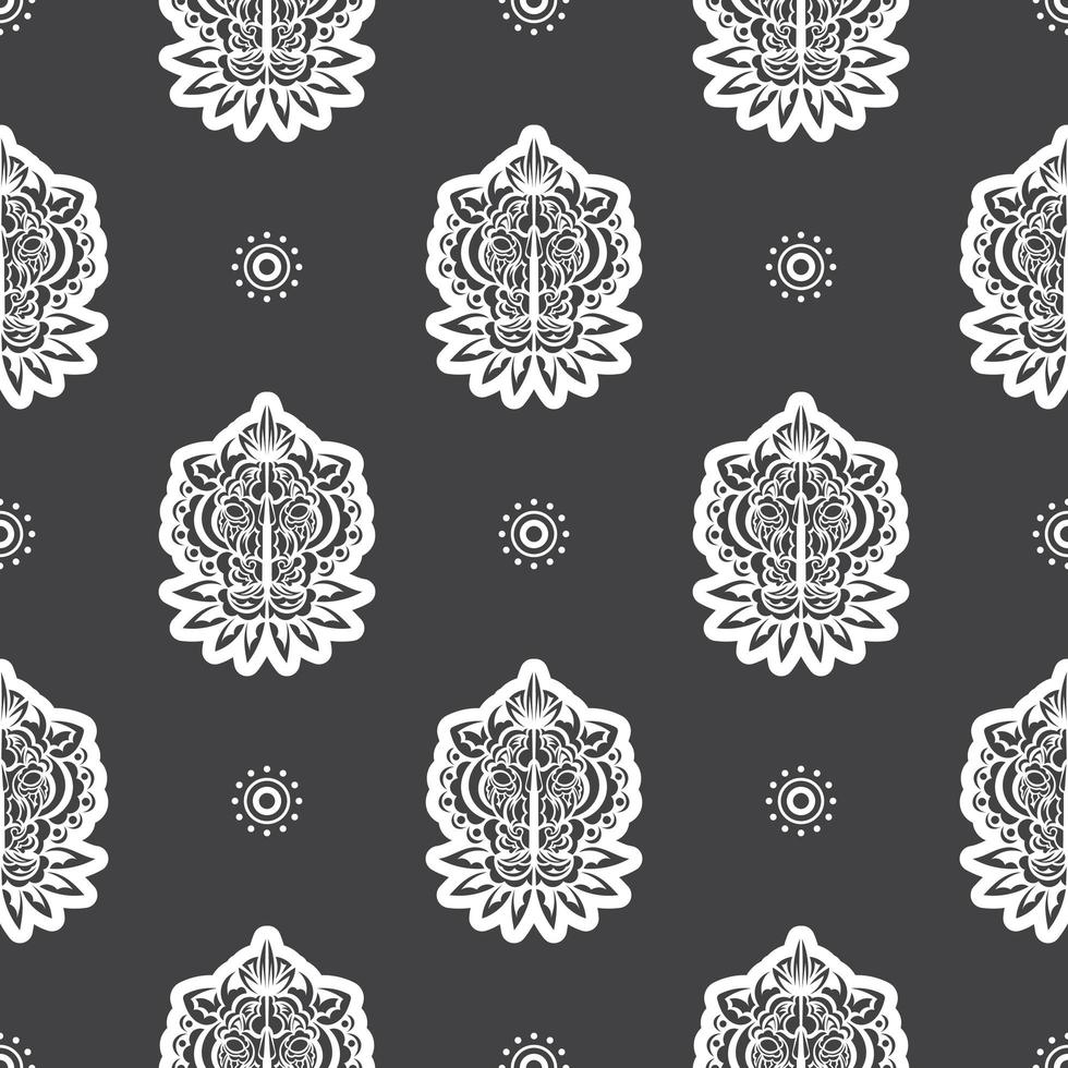 Seamless pattern with a lion's head in a simple style. Good for backgrounds, prints, apparel and textiles. Vector illustration.
