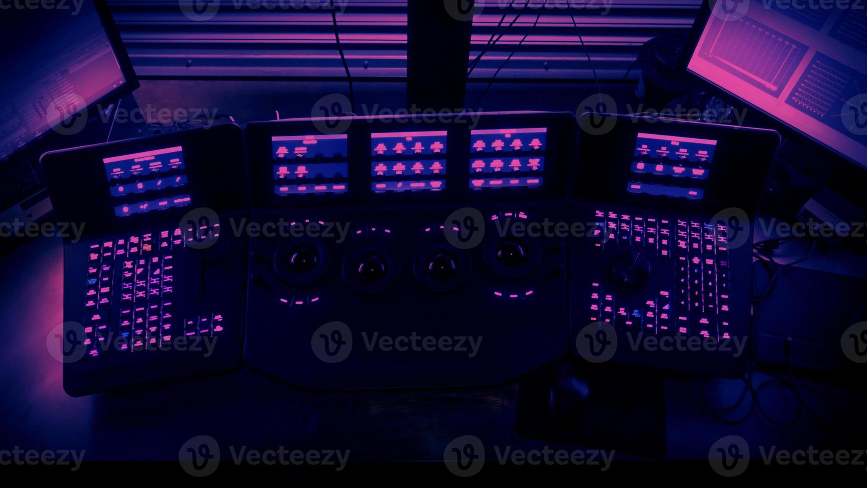 Video editing controller machine for color edit in post video production. photo
