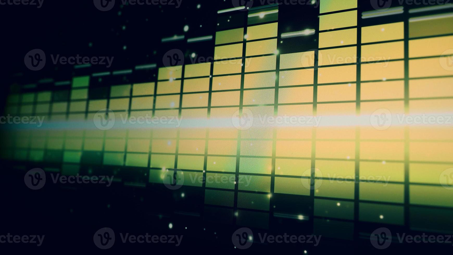Sound equalizer. Wave pattern of music sounds element on monitor screen. photo