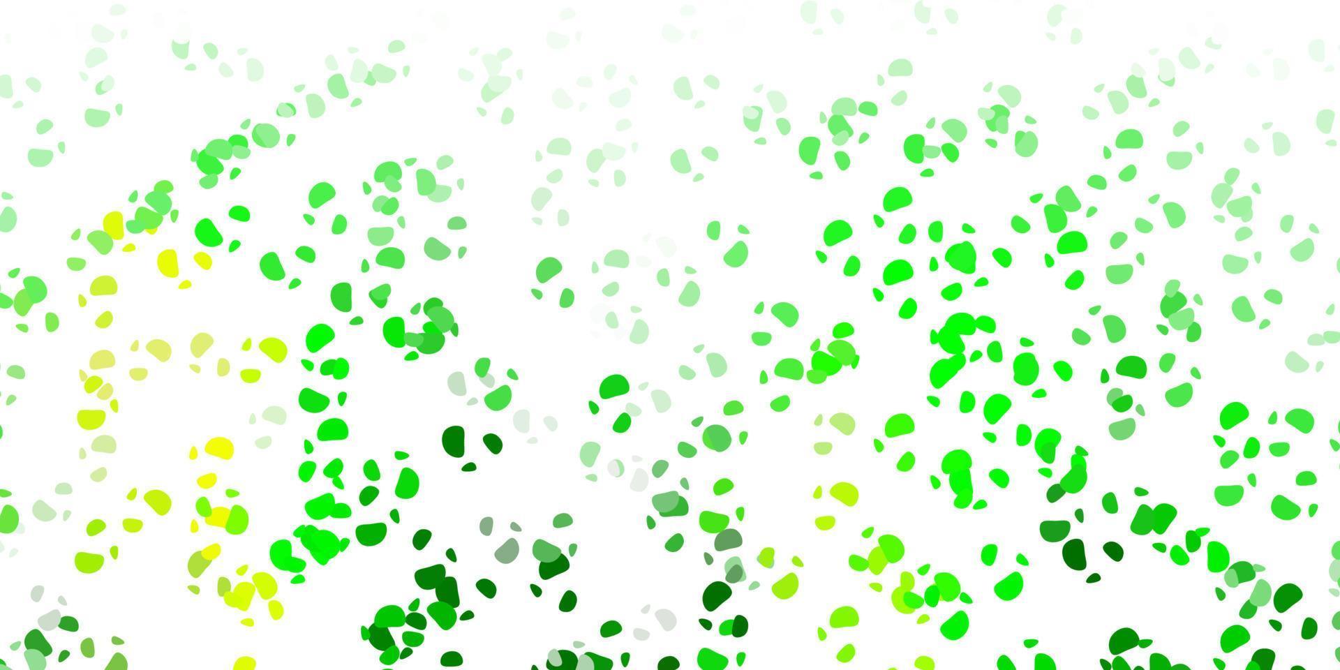 Light blue, green vector texture with memphis shapes.