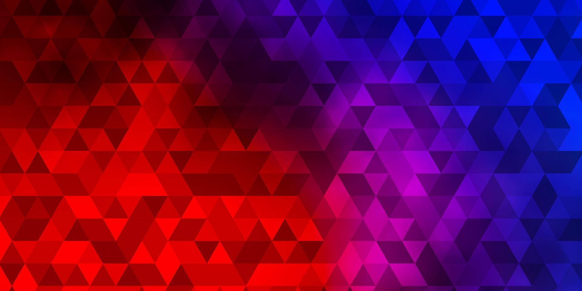 Light Blue, Red vector background with triangles.