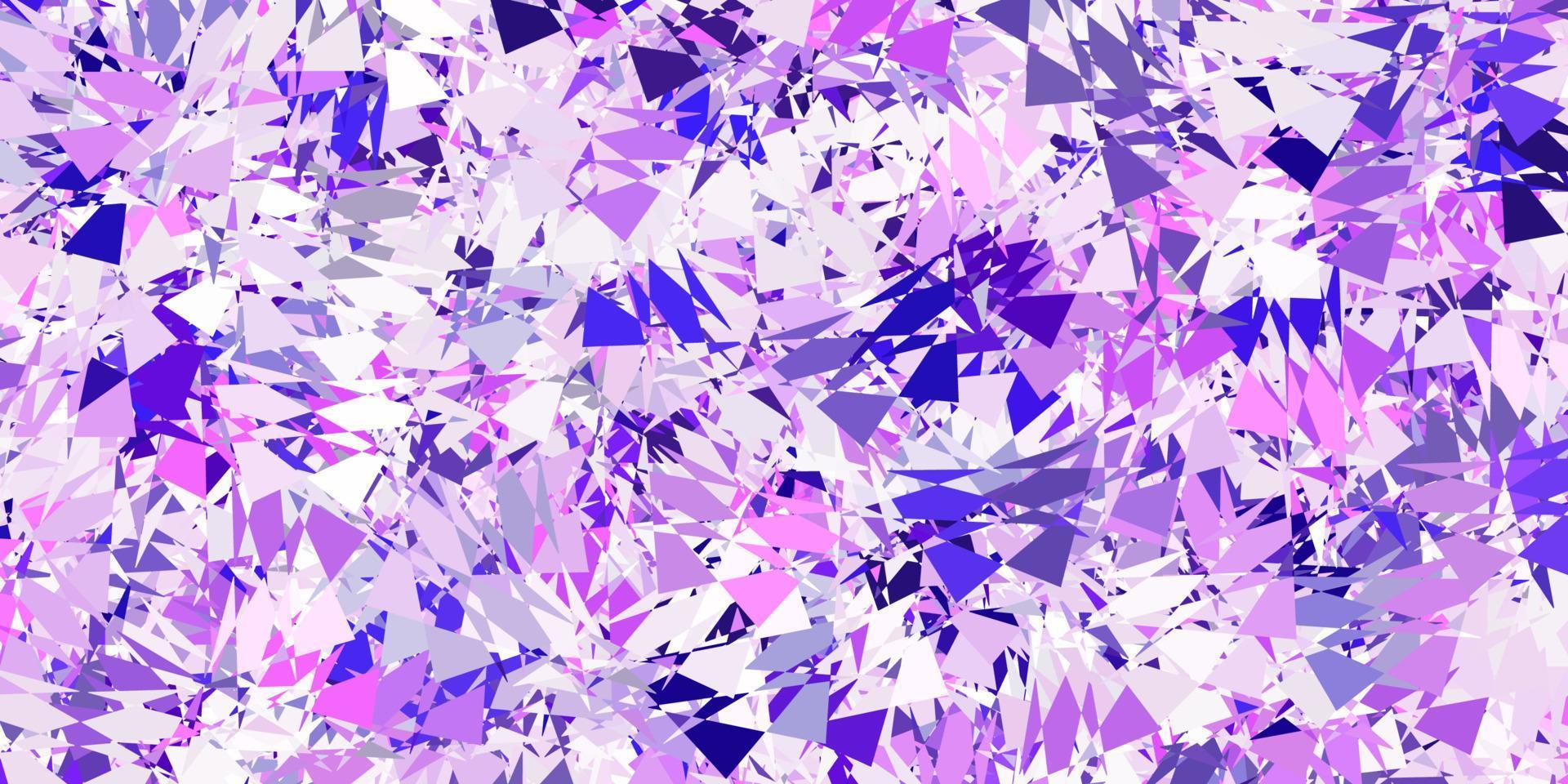 Light purple vector template with triangle shapes.