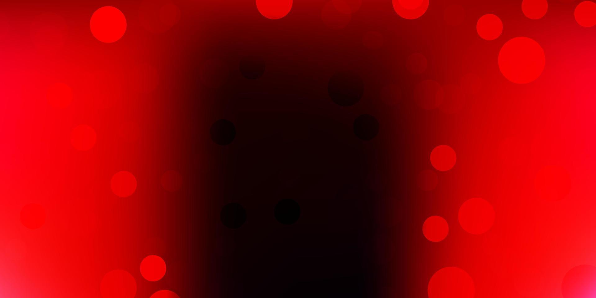 Dark pink, red vector texture with disks.