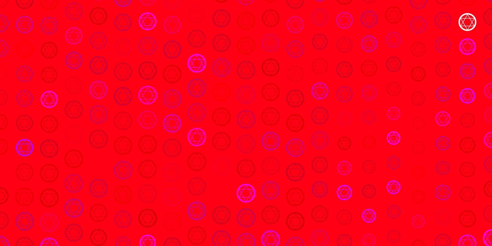 Light Pink, Green vector pattern with magic elements.