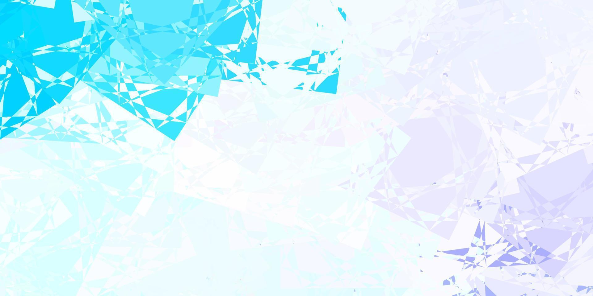 Light Pink, Blue vector pattern with polygonal shapes.