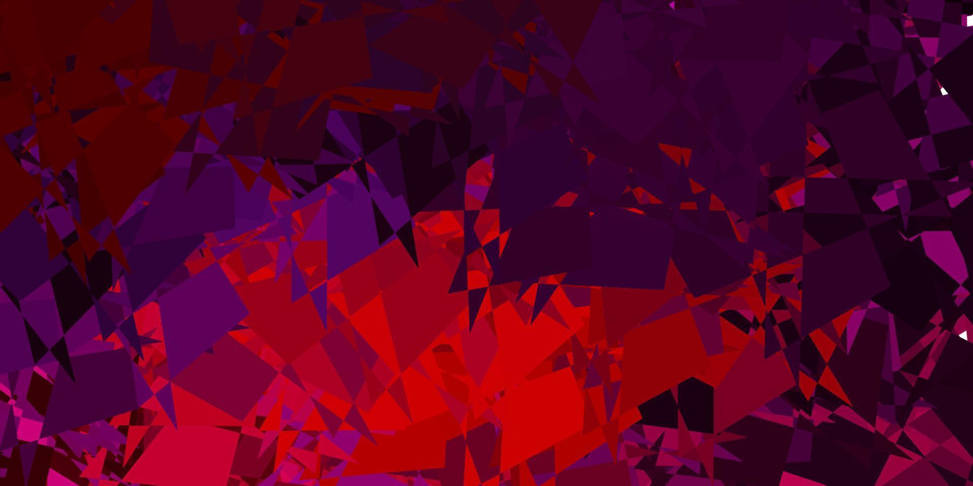 Light pink, red vector background with random forms.