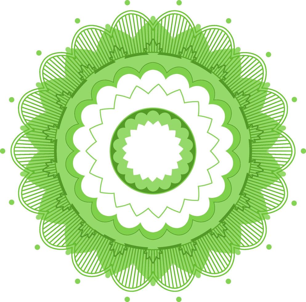 Vintage mandala with thin lines vector
