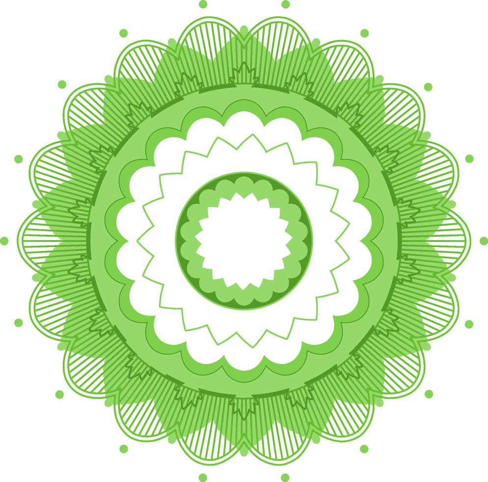 mandala vintage con líneas finas vector