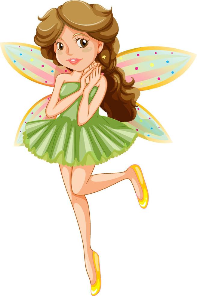 Beauty fairy on a white background vector