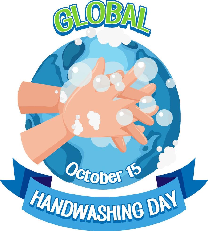 Global Handwashing Day banner design vector