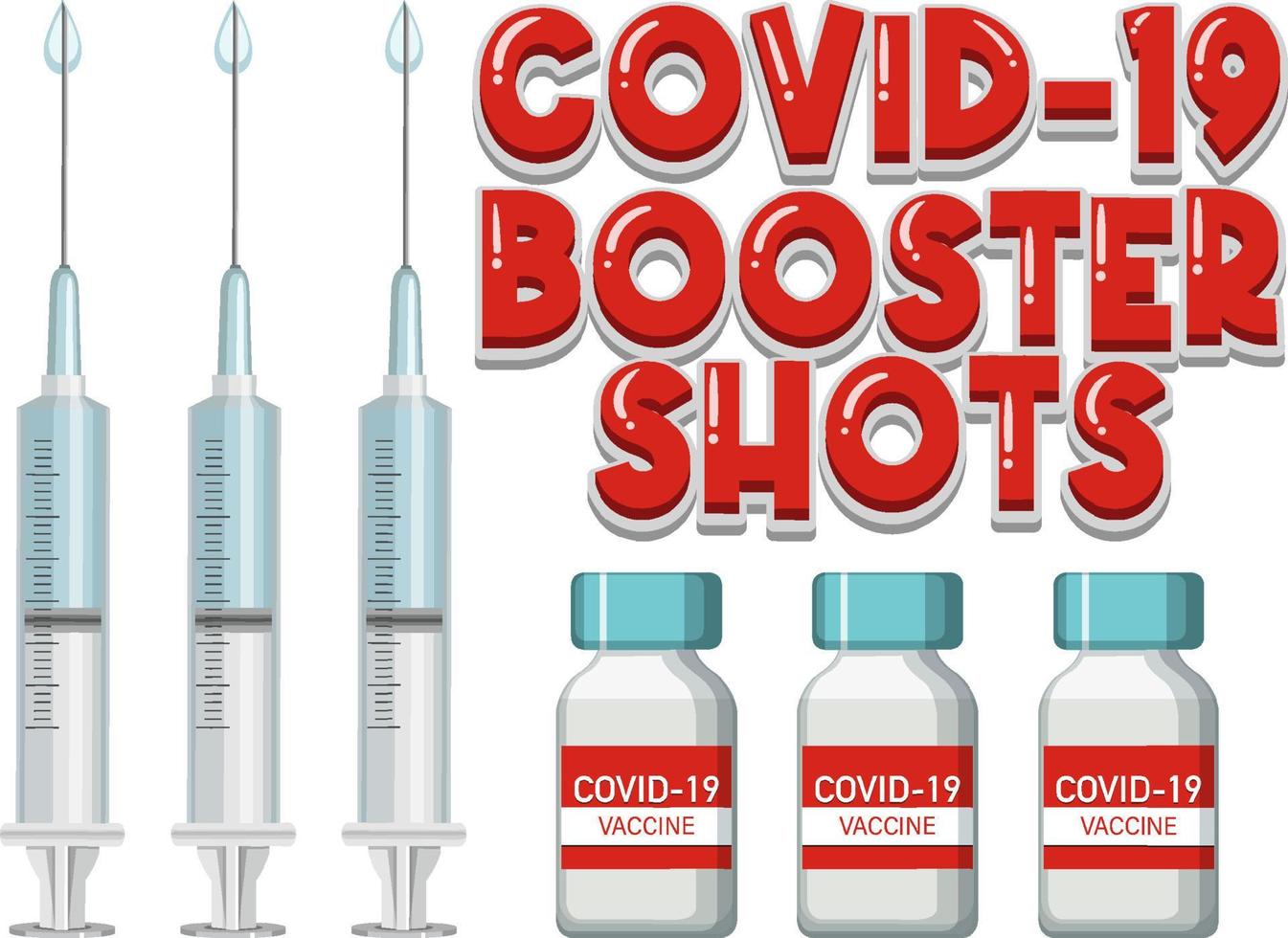 Booster shorts covid 19 vaccine logo vector