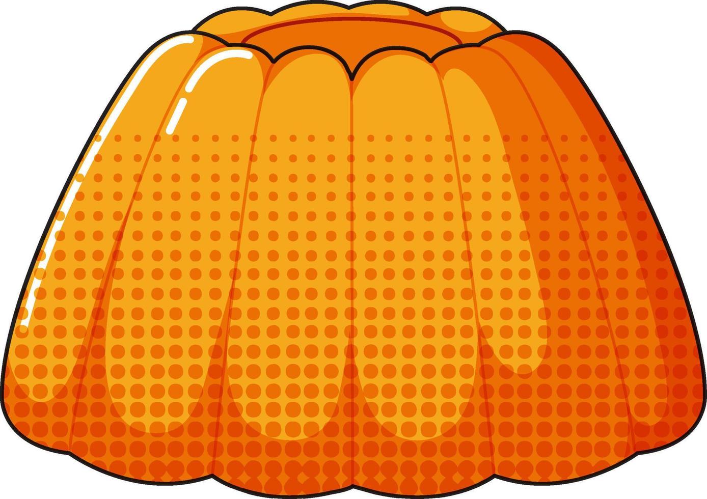 Jelly on white background vector