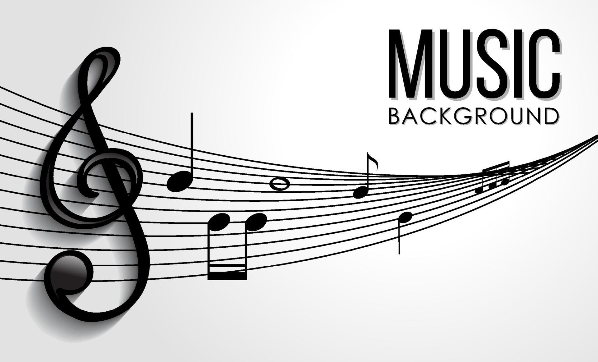Font design for word music with music notes on white background 6771586 Vector Art at Vecteezy