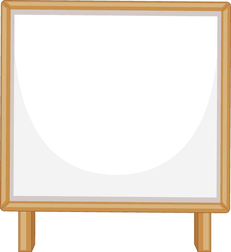 Empty wooden sign banner isolated vector