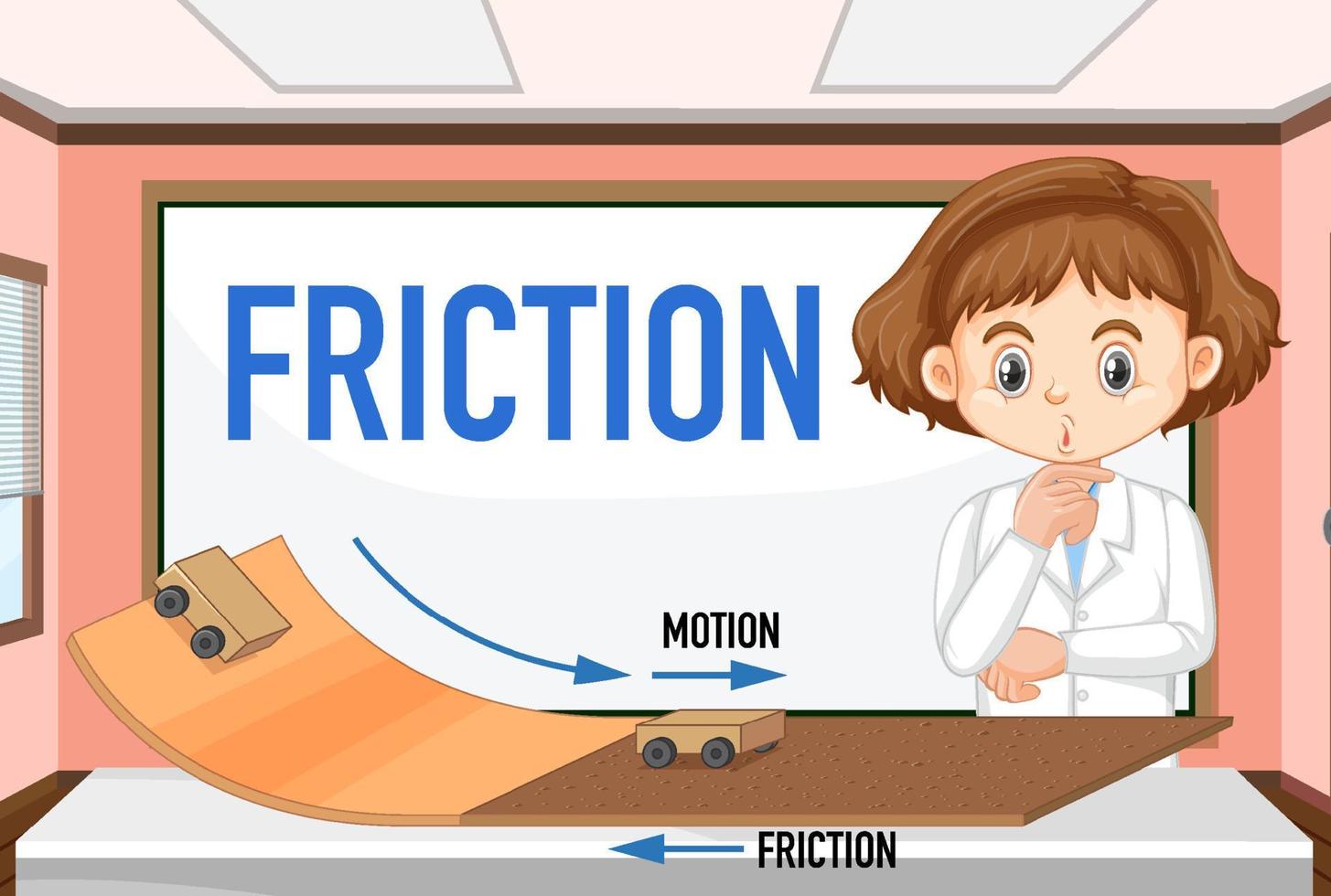 Science experiment for kids concept vector