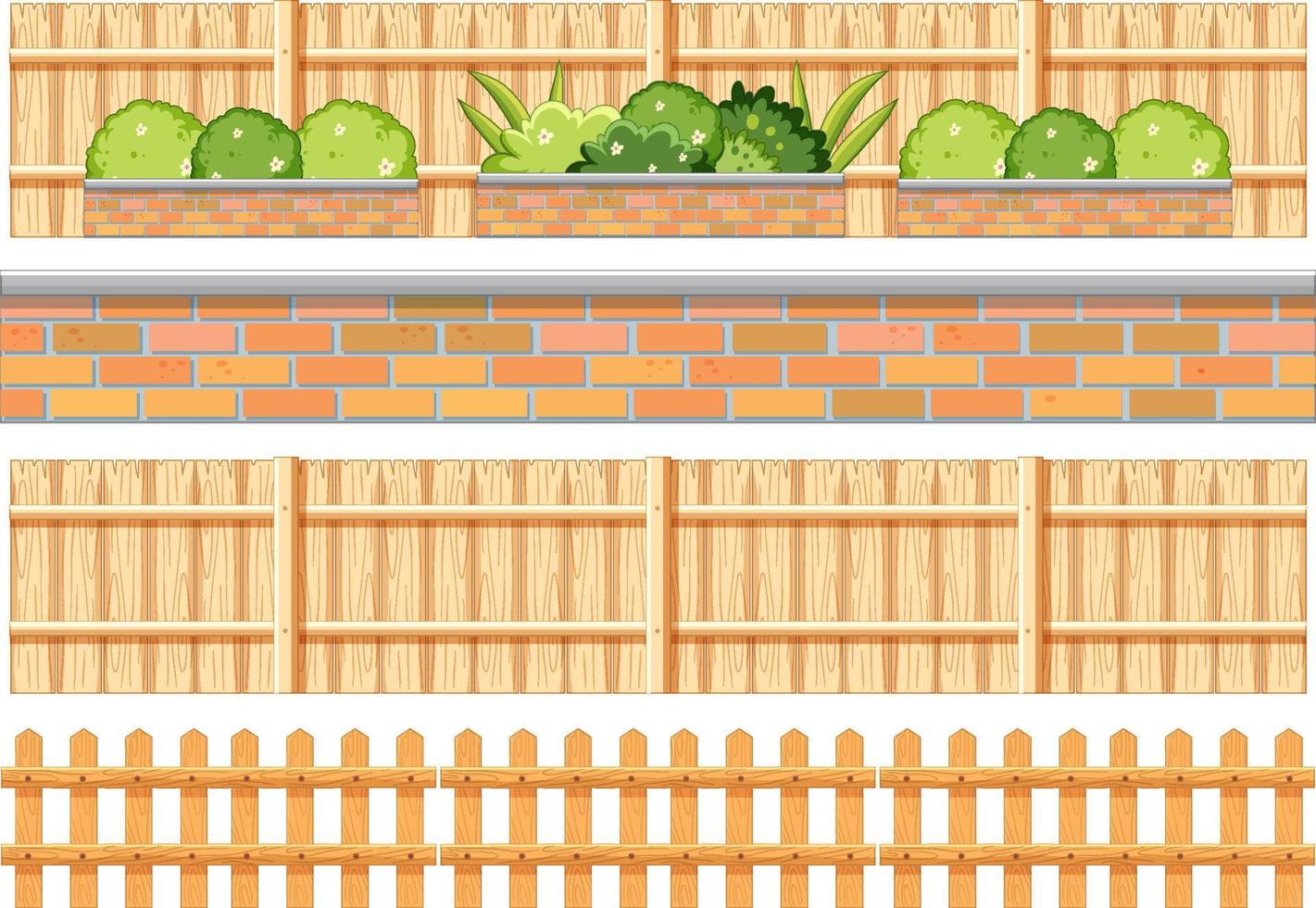 Fence design and pant on white background vector