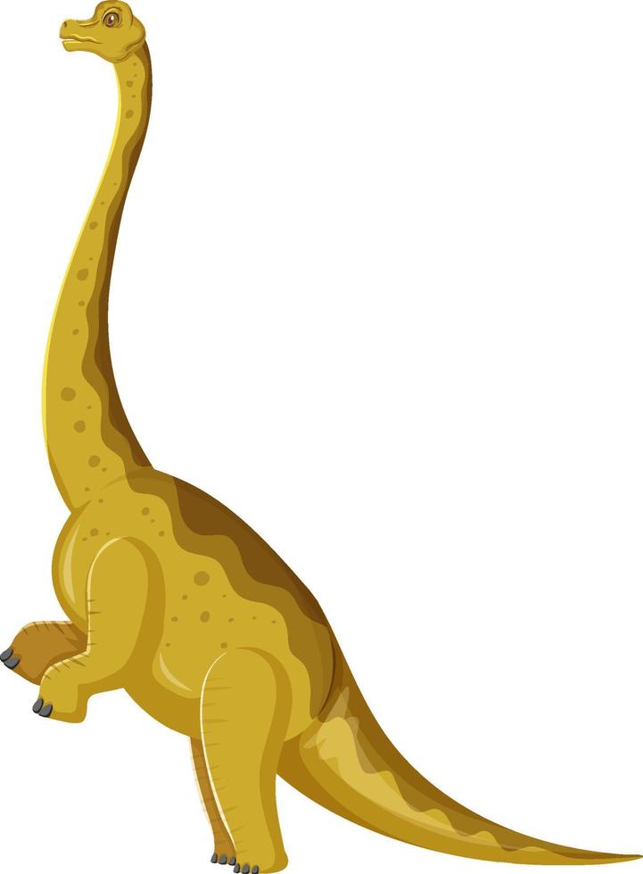 A dinosaur brachiosaurus on white background vector