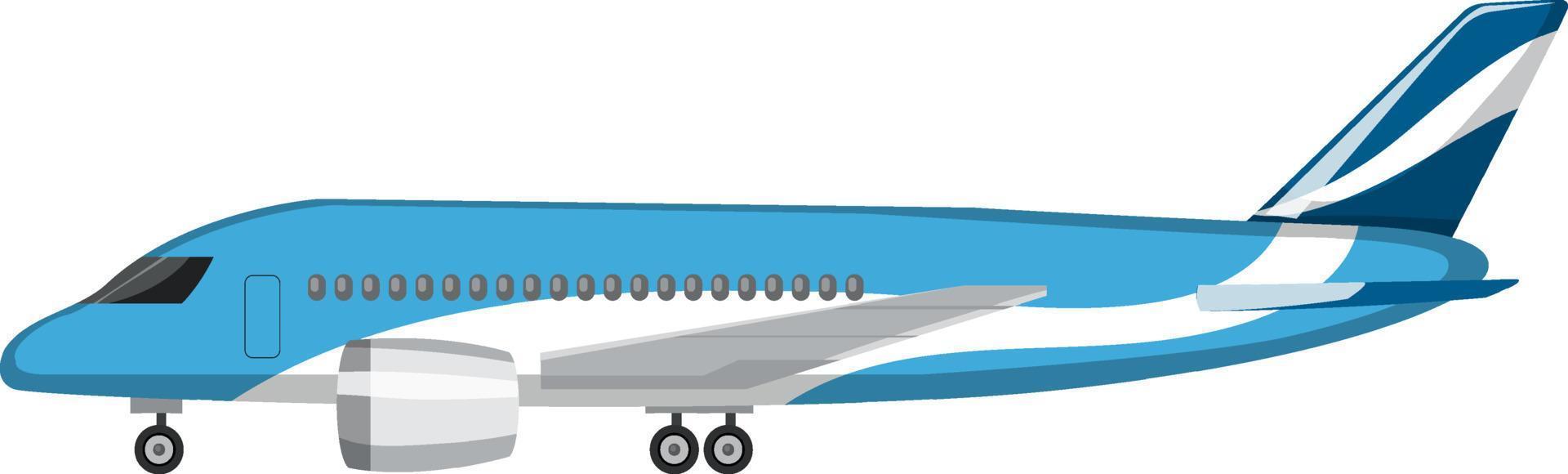 avión en estilo de dibujos animados sobre fondo blanco vector
