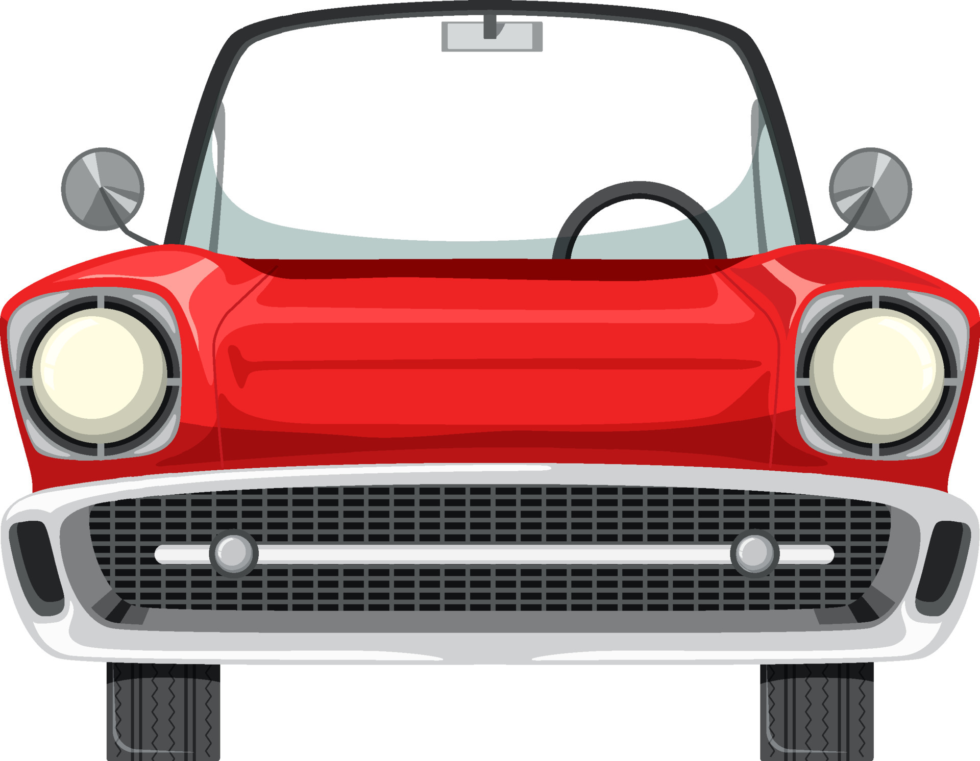 Classic red car in cartoon style 6772426 Vector Art at Vecteezy Classic red car in cartoon style 6772426 Vector Art at Vecteezy