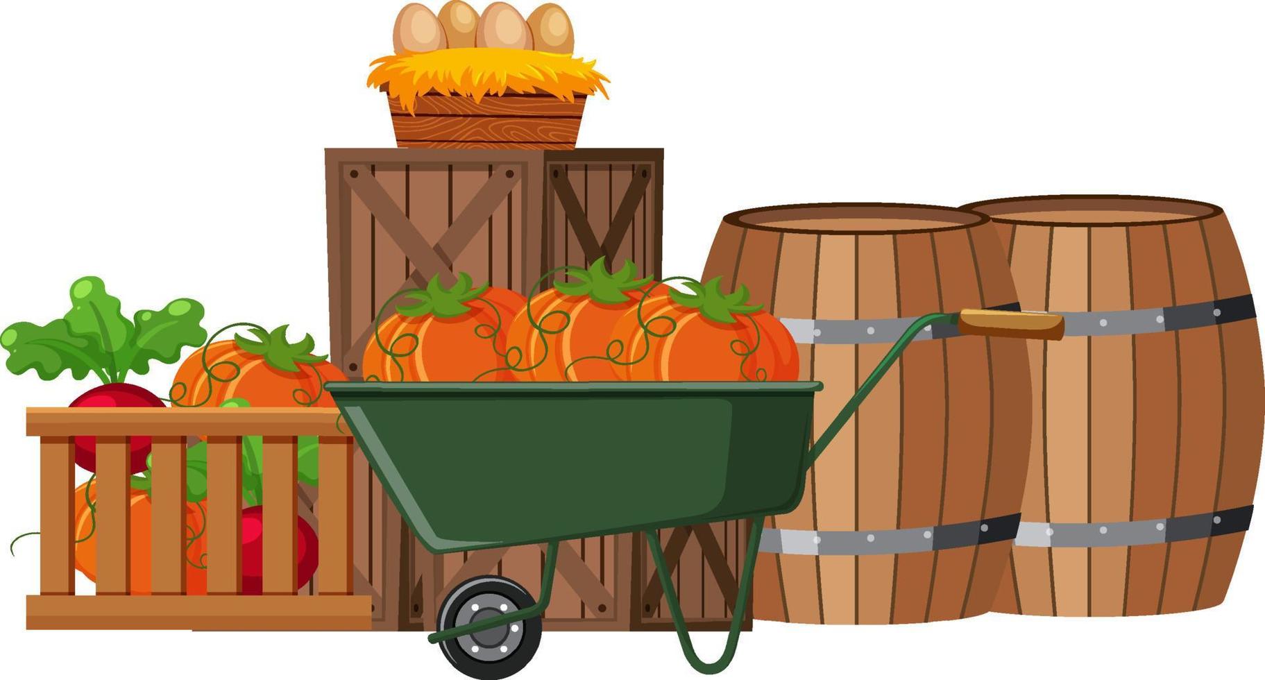 Organic produce for sale vector