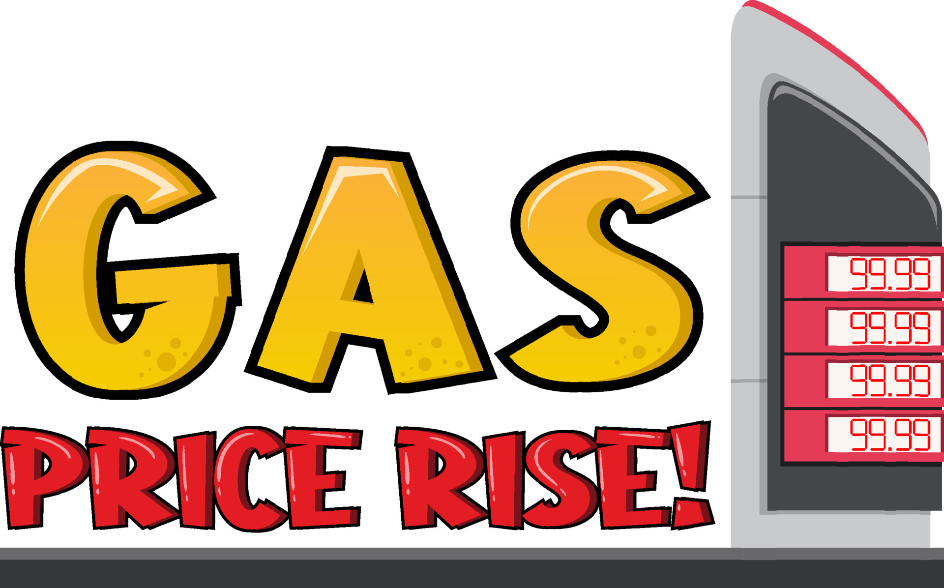 Gas Price Rise font logo design 6772453 Vector Art at Vecteezy
