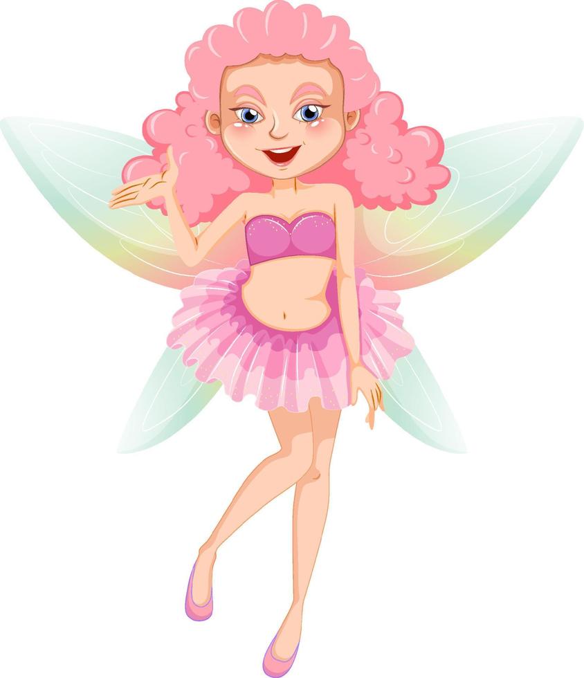 Fantastic fairy girl cartoon character vector