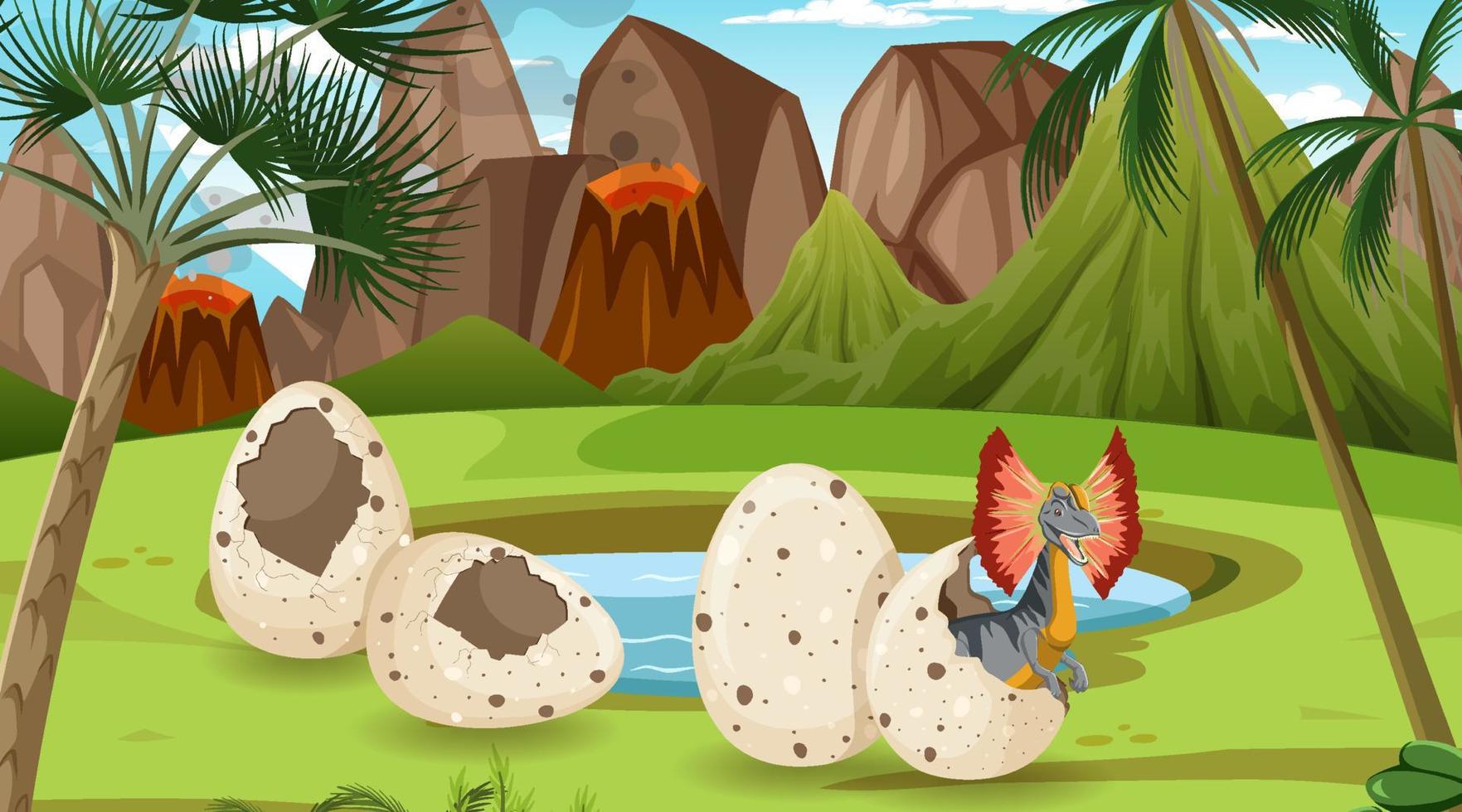Prehistoric forest with dinosaur cartoon 6772825 Vector Art at Vecteezy Prehistoric forest with dinosaur cartoon 6772825 Vector Art at Vecteezy