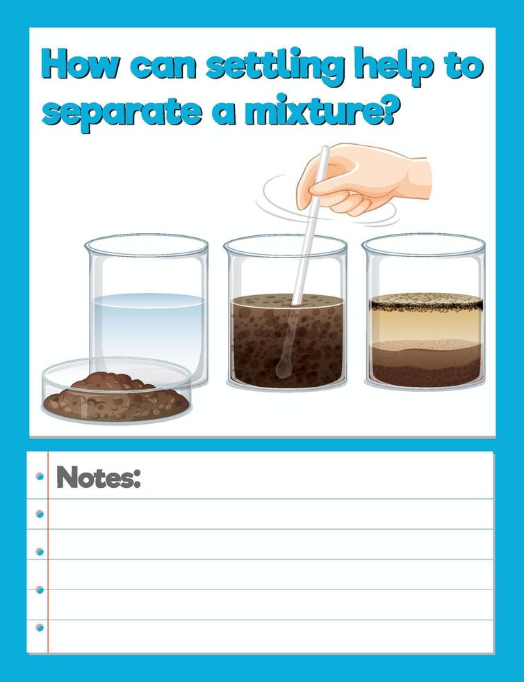 Science Experiment Log Worksheet vector