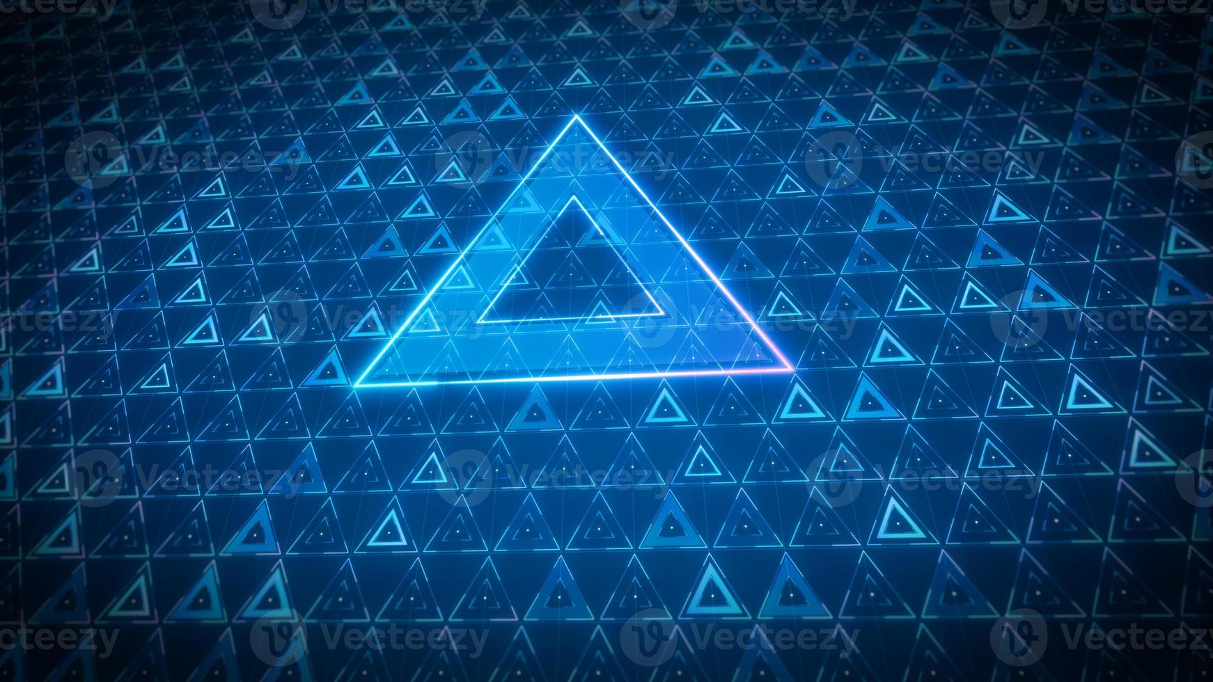Triangle design of future technology digital geometric abstract background concept photo