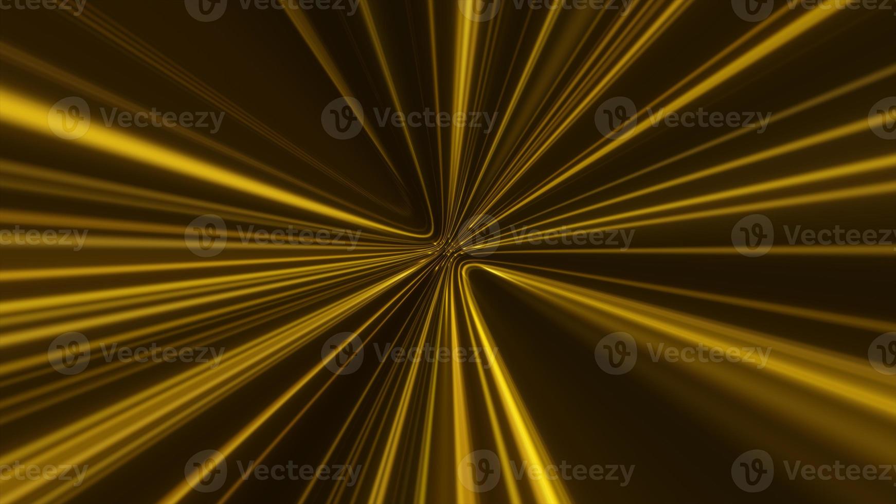 Abstract technology geometric line moving. Futuristic digital gold color background photo