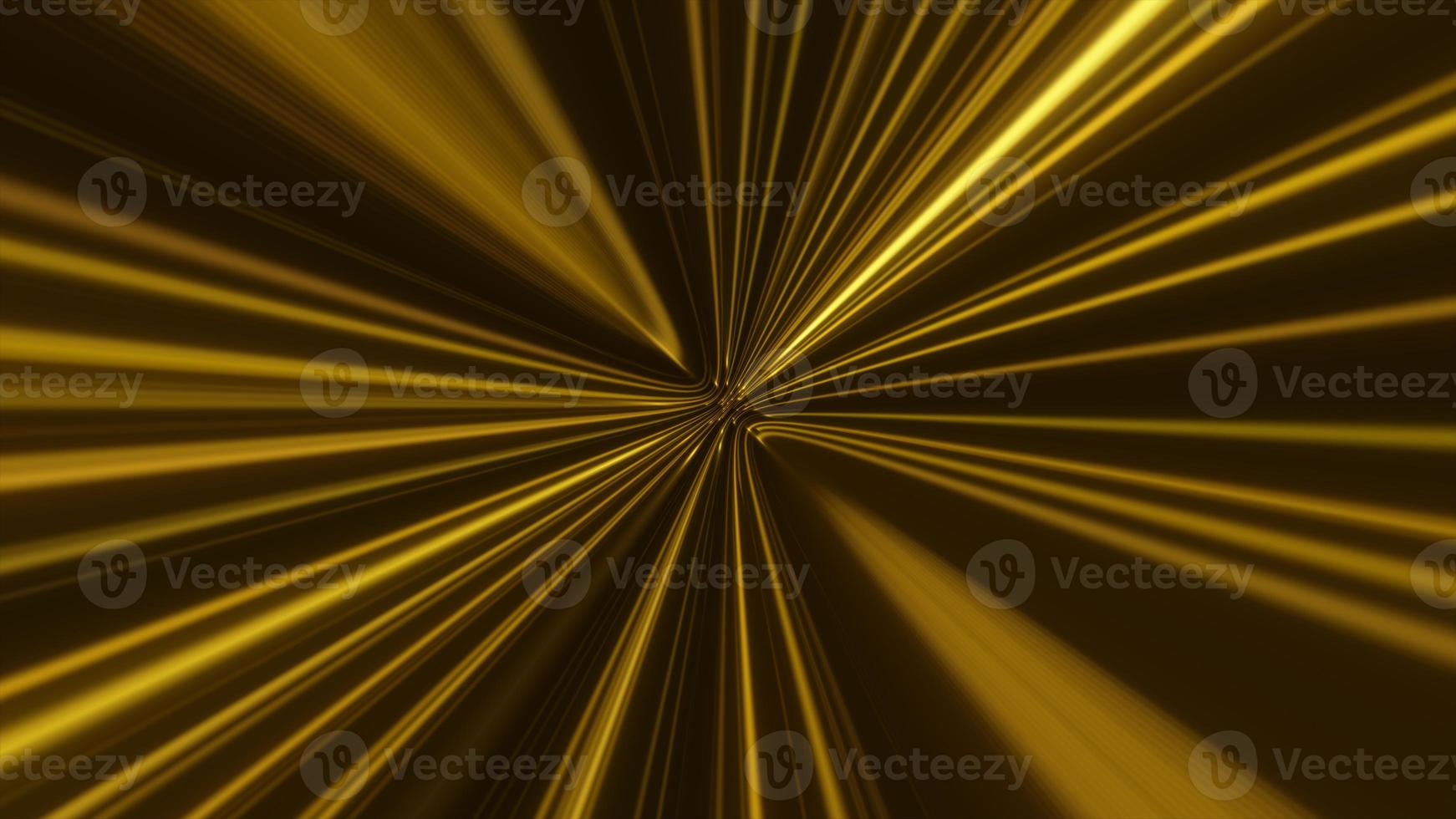 Abstract technology geometric line moving. Futuristic digital gold color background photo