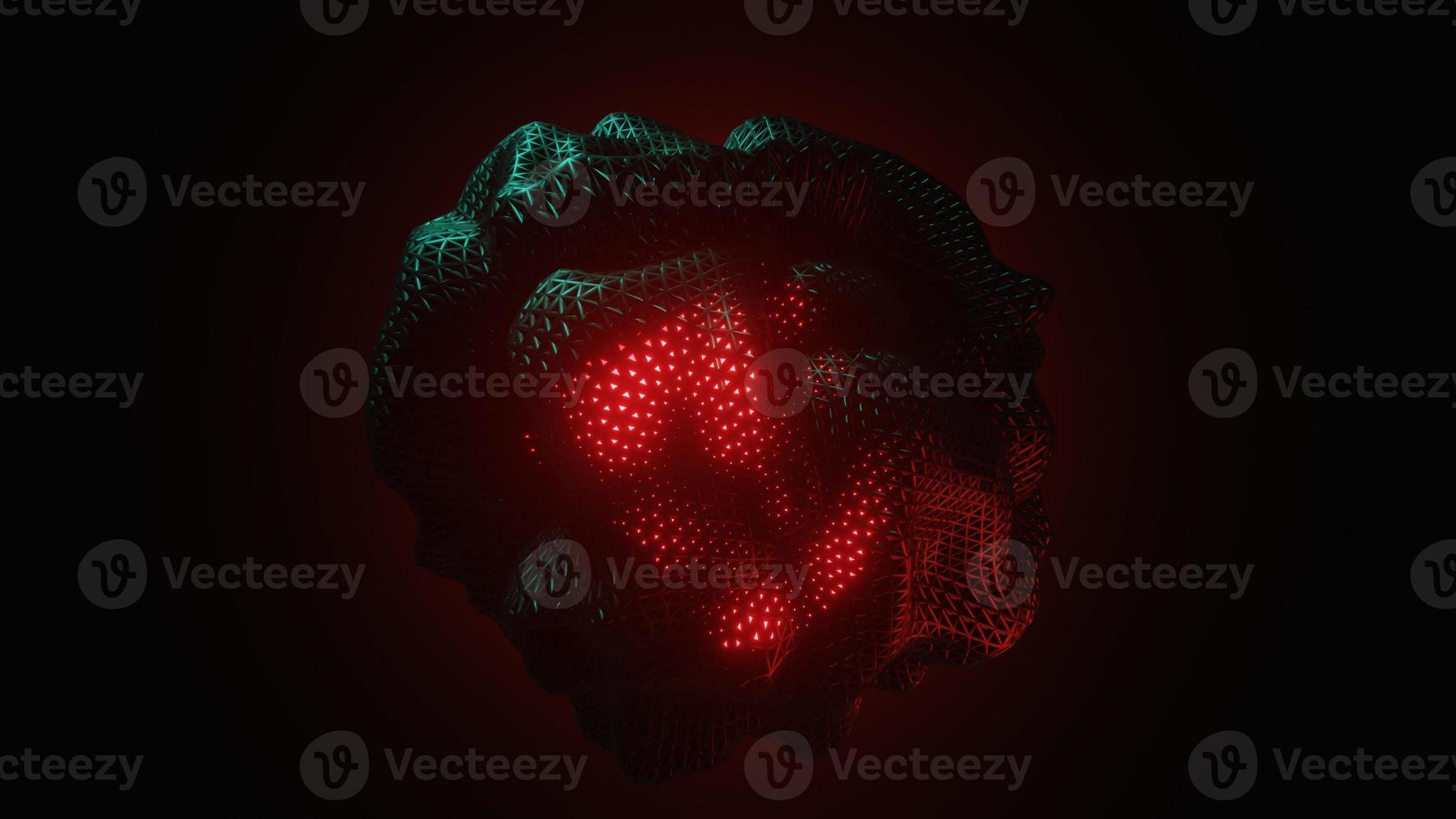 Abstract dark matter and inner glow geometric pattern  background photo