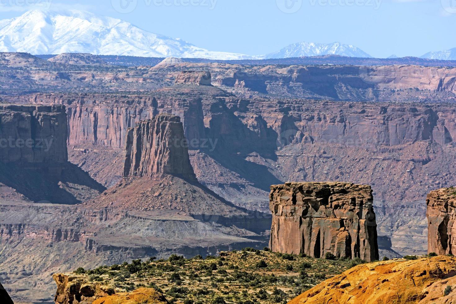 Island Buttes in an Ocean of Red Rocks photo