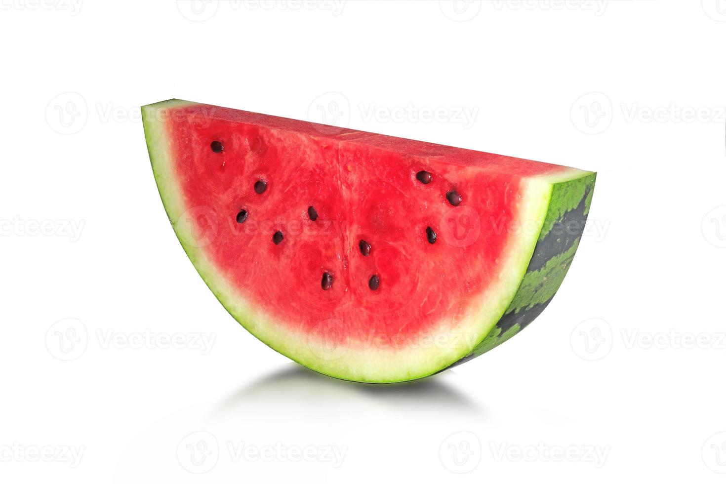 watermelon with slices isolated on white background photo