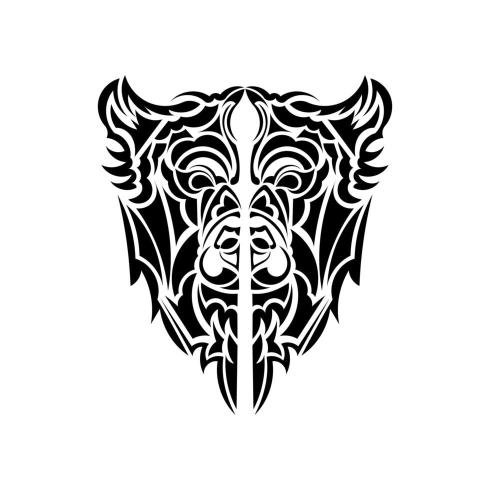 Dog face patterns. Isolated. illustration. vector