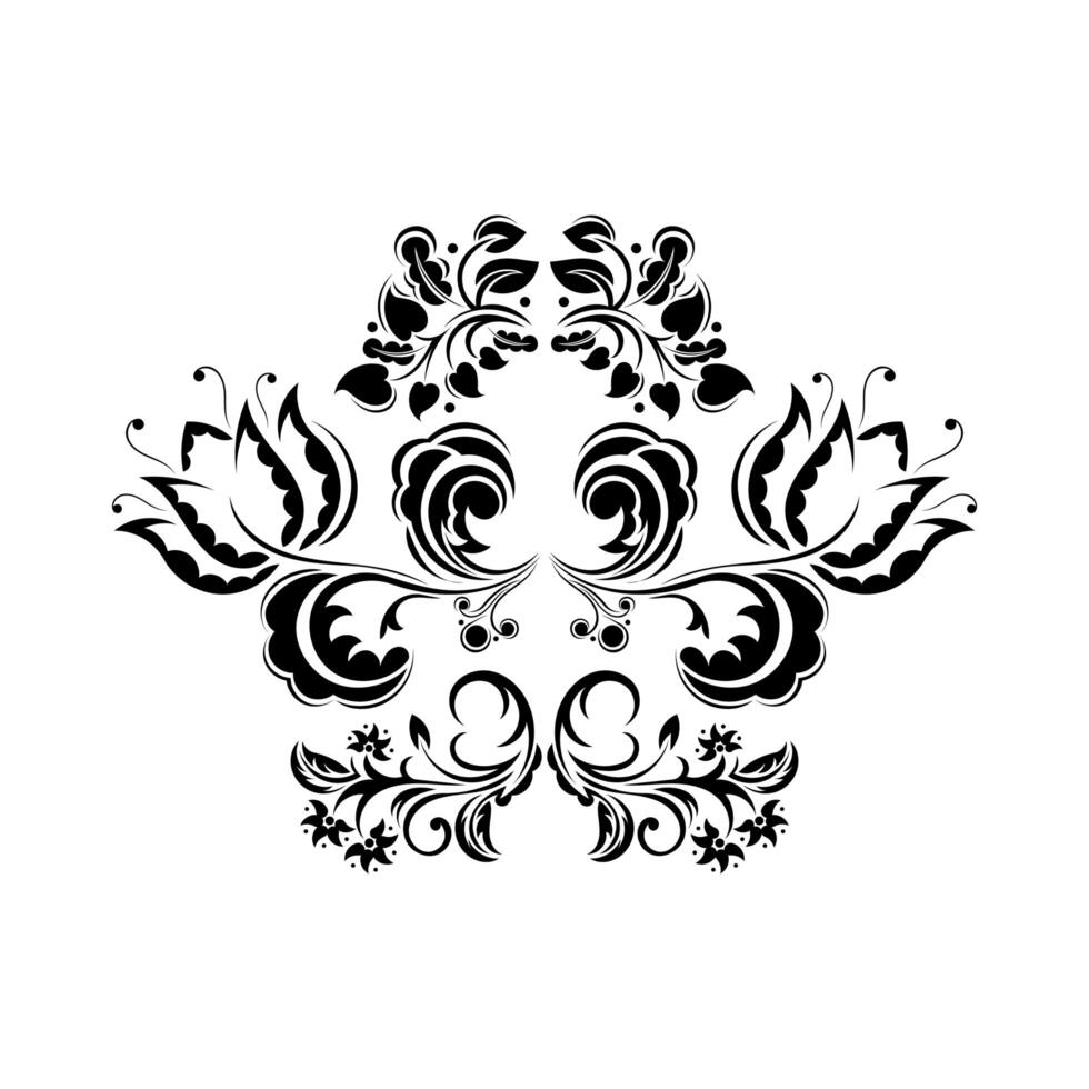 Victorian style. Ornate element for design and place for text. Ornamental patterns for wedding invitations, birthday and greeting cards. vector