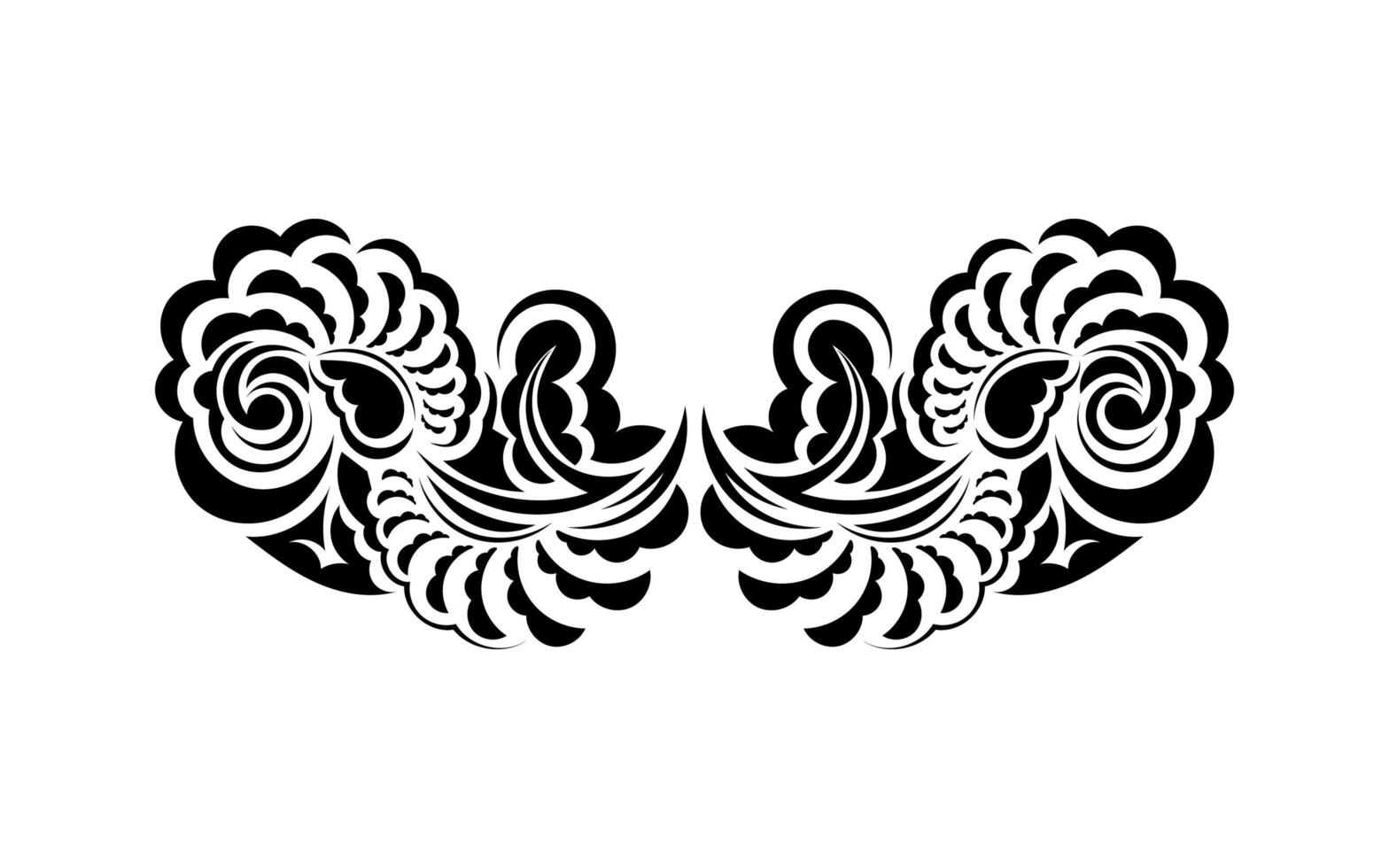 Retro monograms in baroque style. Isolated. Vector illustration