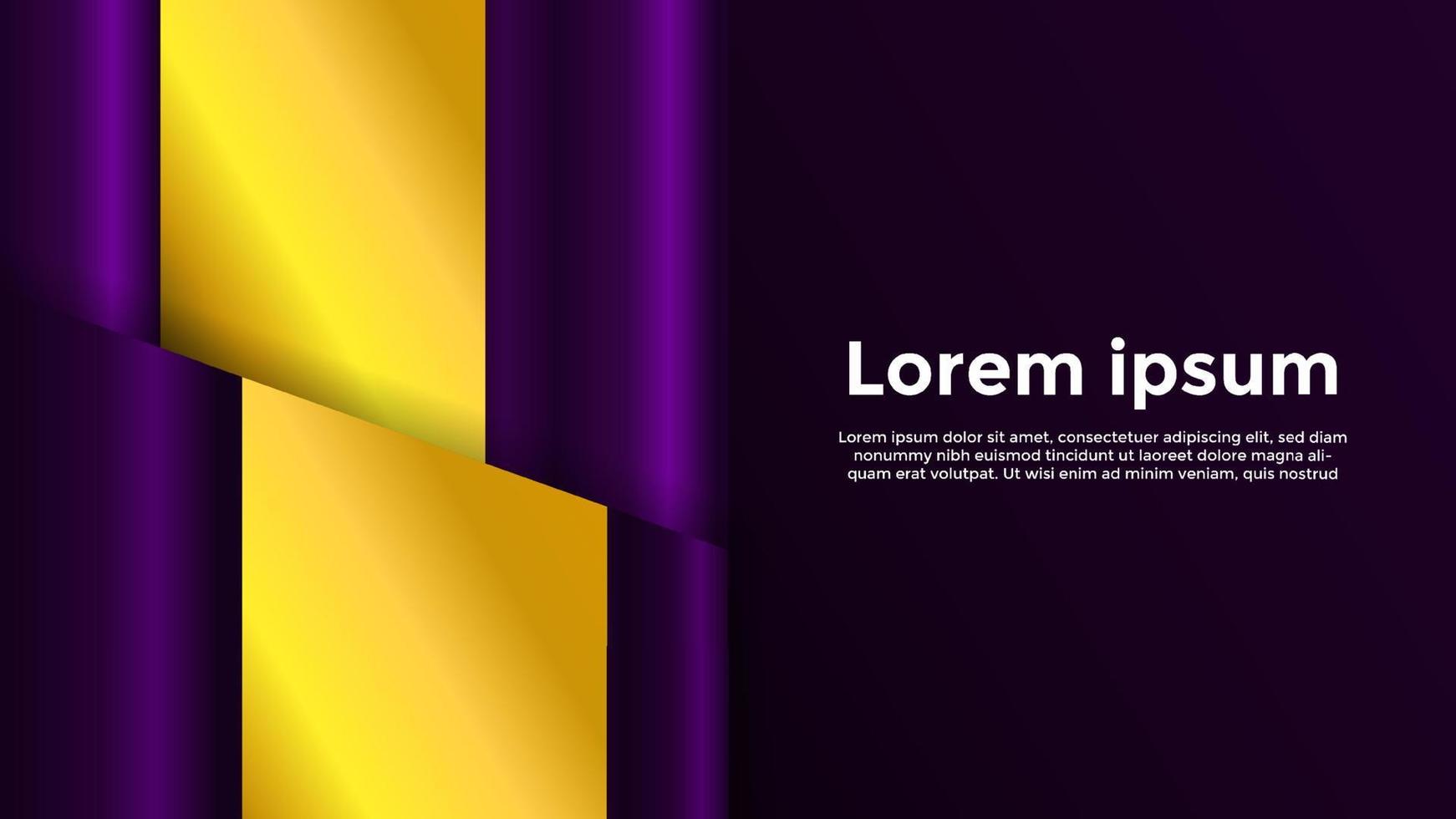 fondo morado oscuro y dorado de lujo. plantilla de fondo elegante de lujo para su proyecto, pancarta, afiche, portada, web y volante. plantilla de fondo editable. ilustración vectorial vector