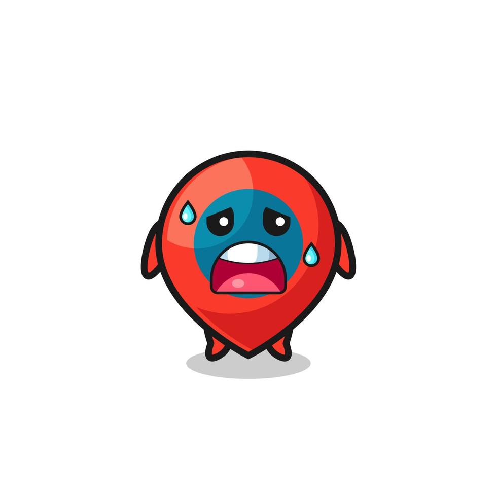 the fatigue cartoon of location symbol vector